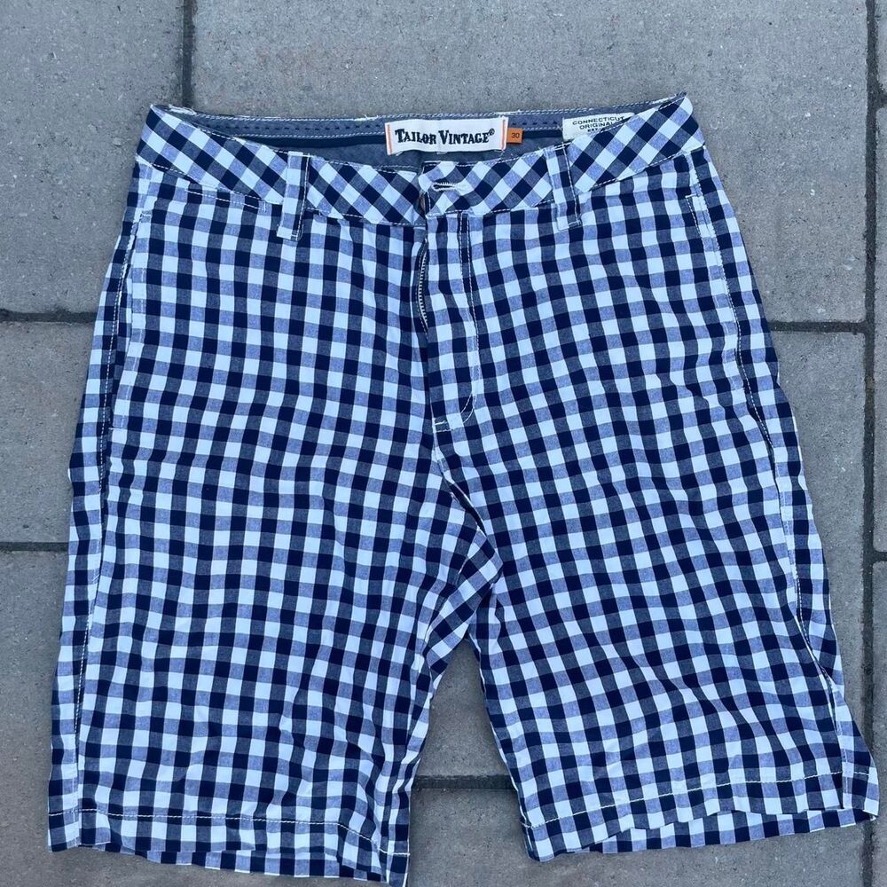 Tailor-vintage Men's Blue and Navy Shorts